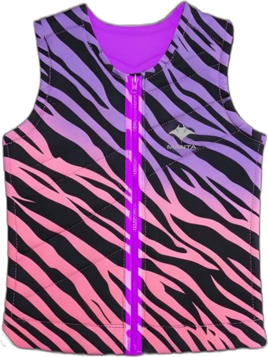 Zebra Ombre Impact Vest — Zebra Ombre (Purple / Pink)