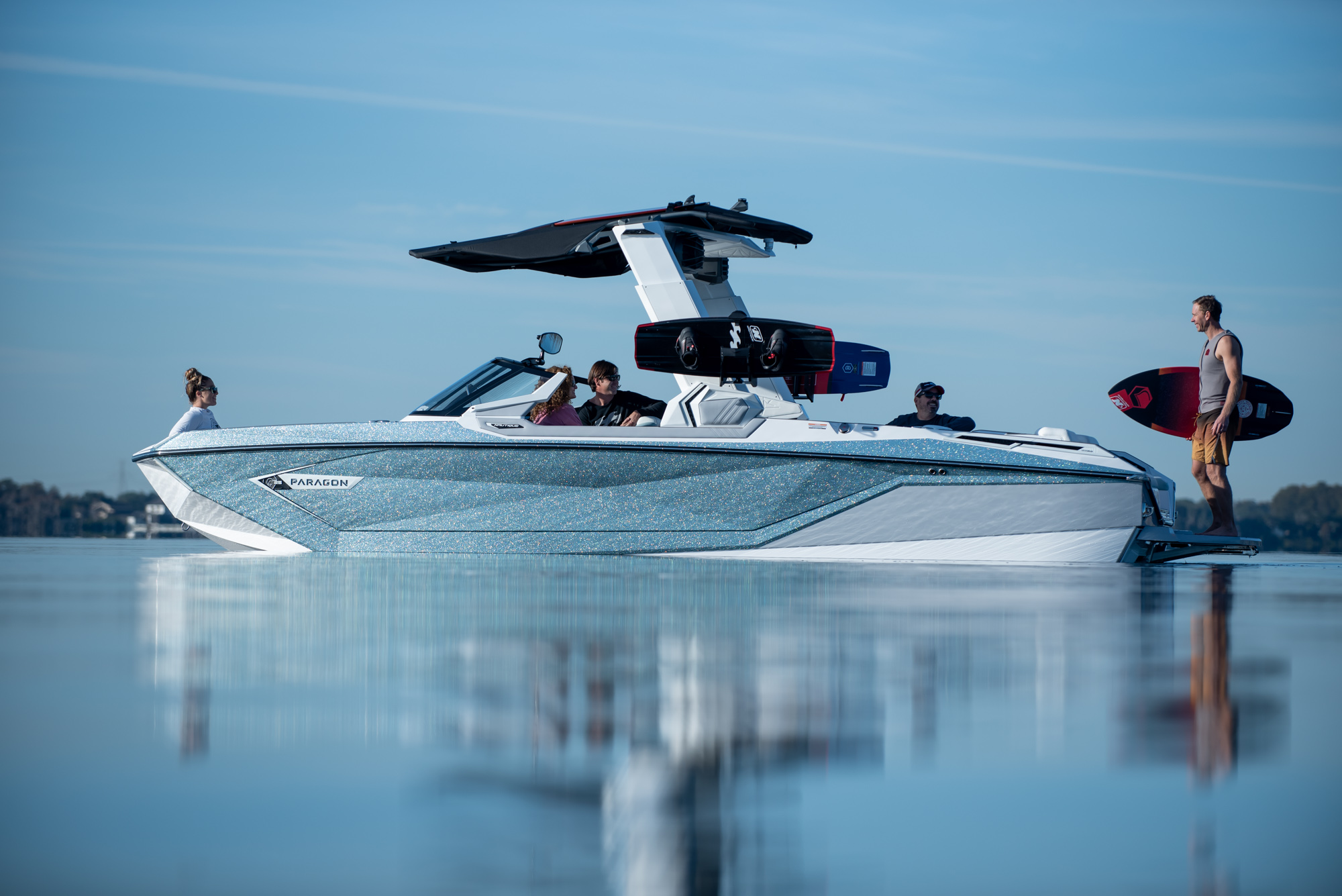 Manta gear on the water